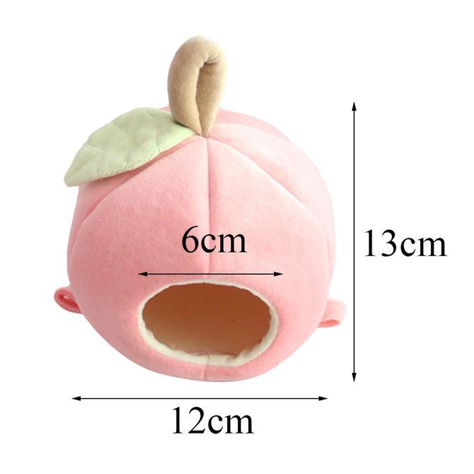 2X Shape Nest Hamster Bed Hammock Warm Cave House Pink