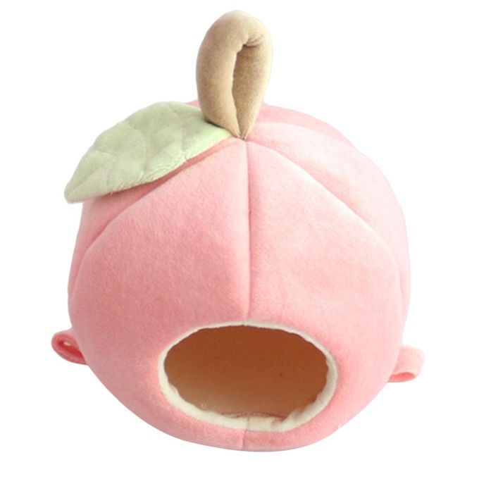 2X Shape Nest Hamster Bed Hammock Warm Cave House Pink