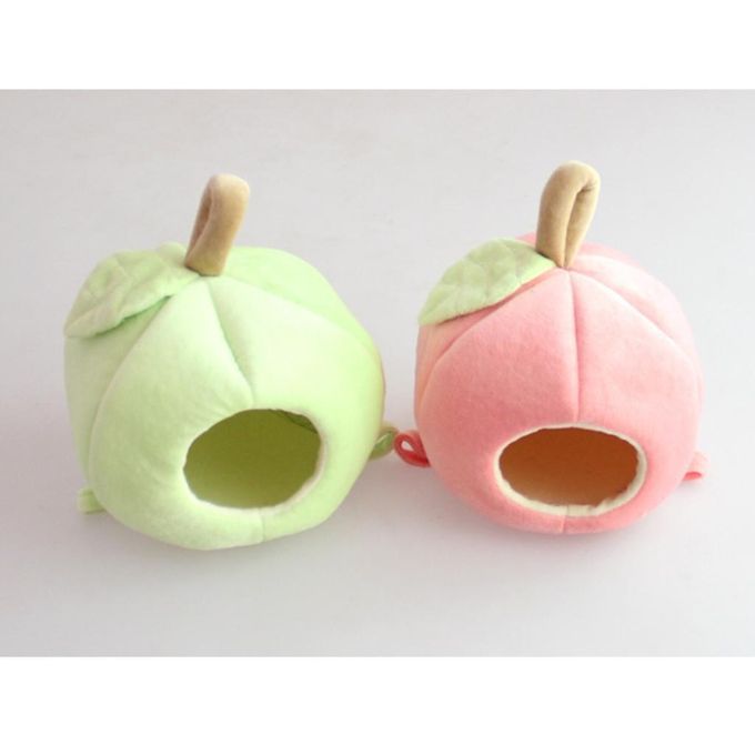 2X Shape Nest Hamster Bed Hammock Warm Cave House Pink
