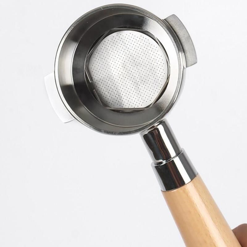 Tea Portafilter with Wooden Handle and Suit 58mm Coffee MachineTeapresso PortafilterDesign for Tea Bag & Broken Tea