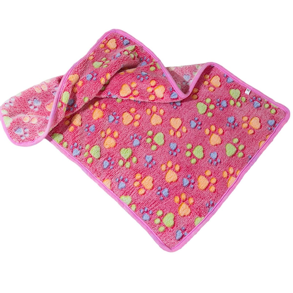 Pet Supplies Cozy Paws Pet Blanket Soft Fluffy Fleece Sleep for Dogs Pink