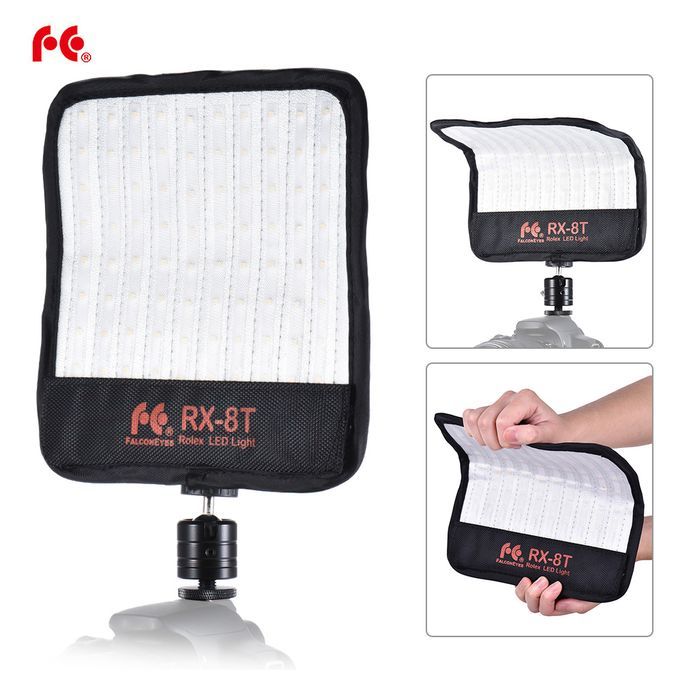 FalconEyes RX-8T 16W Mini LED Light Dimmable 5600K CRI94 Fle