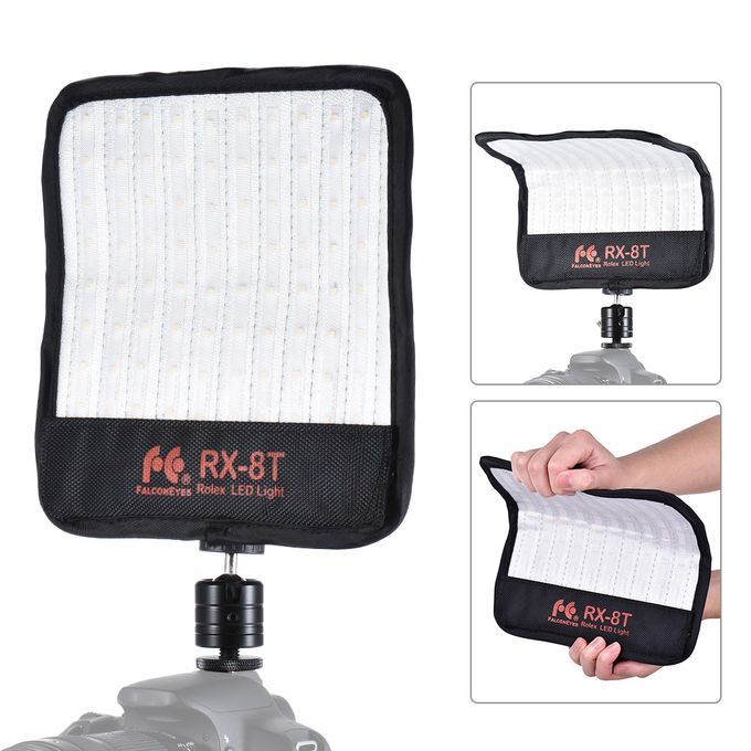 FalconEyes RX-8T 16W Mini LED Light Dimmable 5600K CRI94 Fle