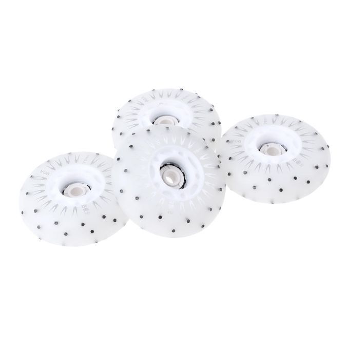 4pcs Flash Speed Skating Wheels Light Up Wheels For Roller 76mm White