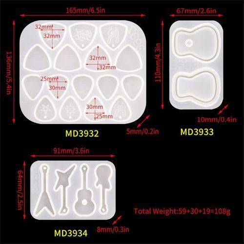 Guitar Pick Mould,Exquisite Resin Mold For Guitar