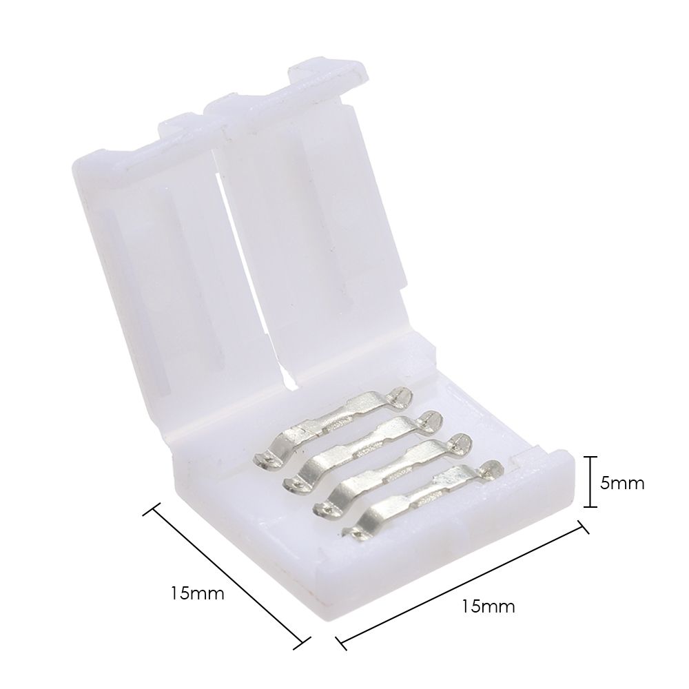 4 Pins RGB LED Strip Connector Quick Splitter 10 Pack White