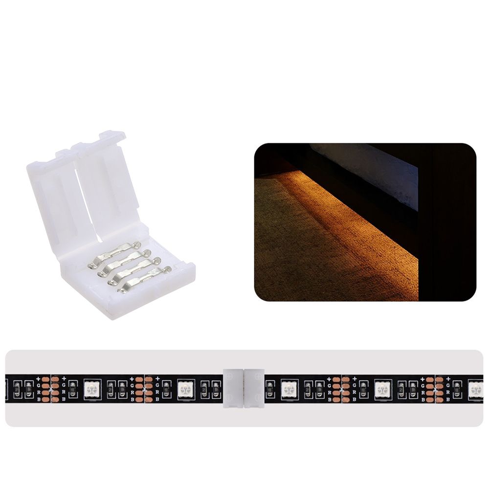 4 Pins RGB LED Strip Connector Quick Splitter 10 Pack White