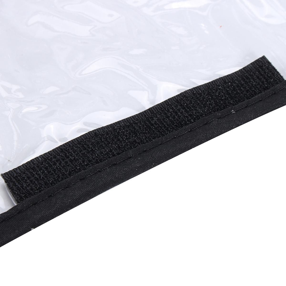 Clear Stroller Rain Pushchair Cover Double Wind Shield