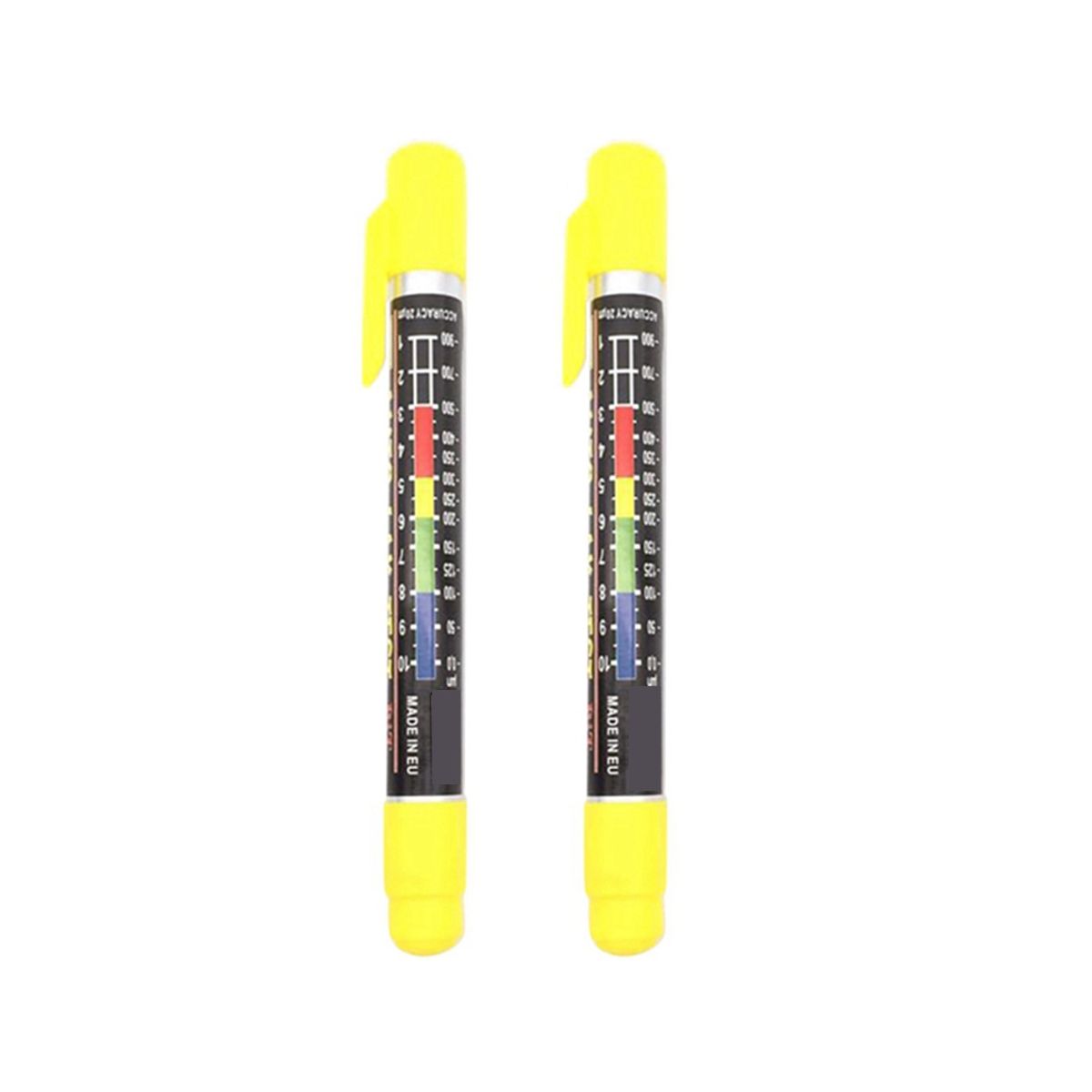 2 PCS Paint Thickness Tester Gauge for Car Tool Crash Checking Meter