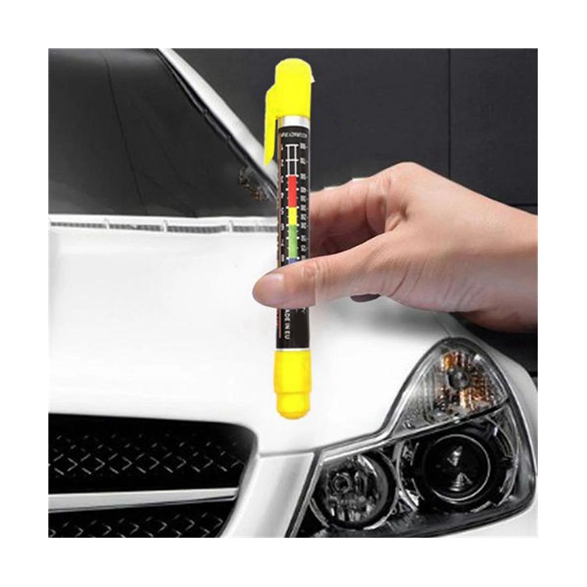 2 PCS Paint Thickness Tester Gauge for Car Tool Crash Checking Meter