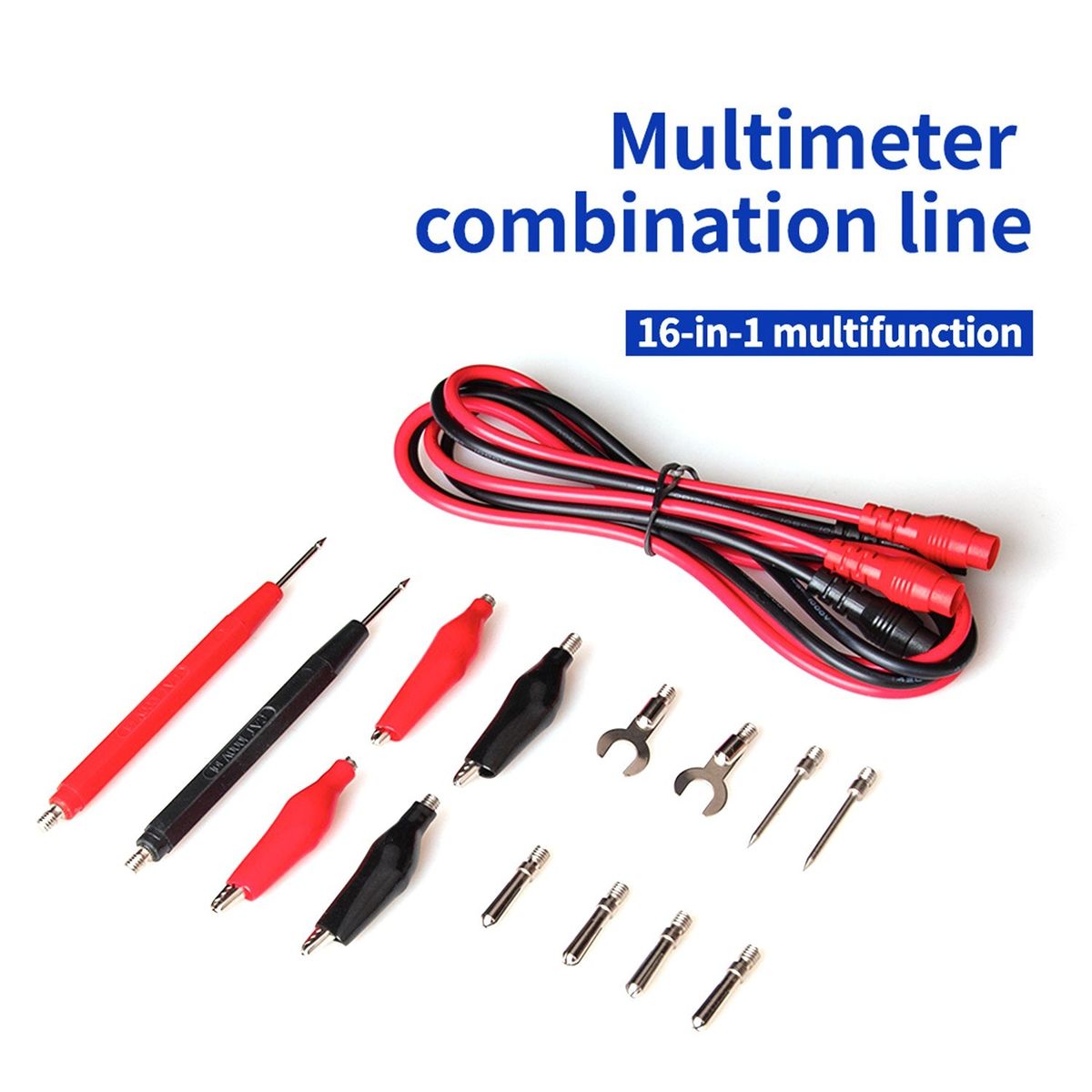 16Pcs Multifunctional Digital Test Lead Set Super Sharp Tips
