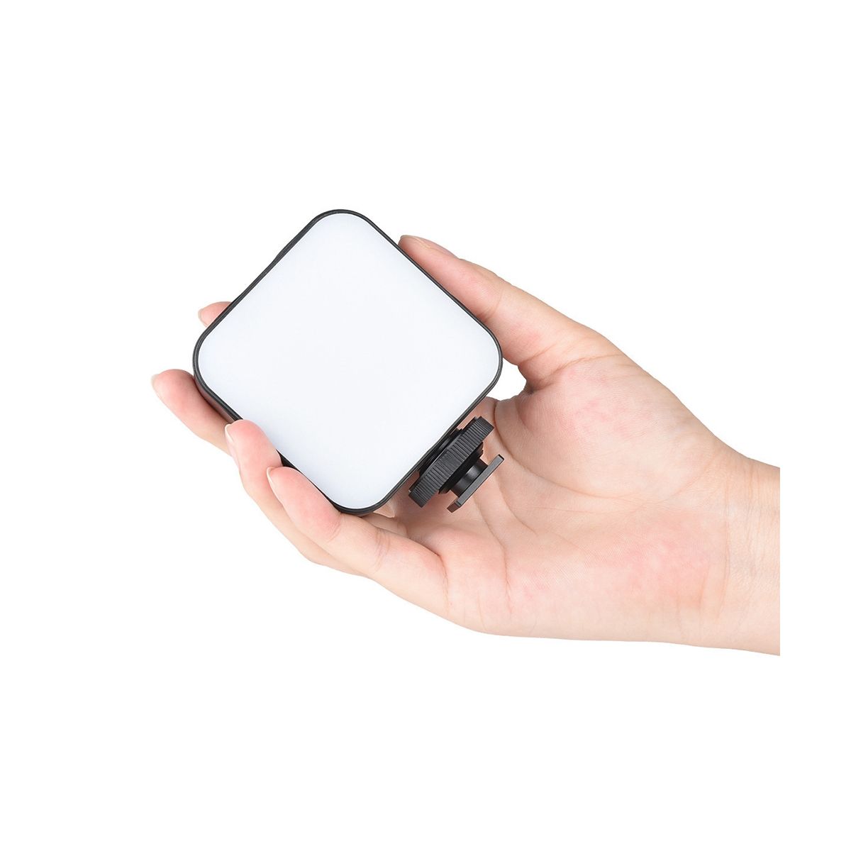 Mini LED Video Light Photography 2W Dimmable 6500K Fill Panel Lamp for Camera Smartphone Laptop
