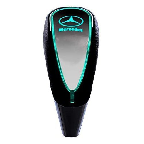 Touch Activated Multi-color Gear Shift Knob LED Light Car Logo Mercedes Benz