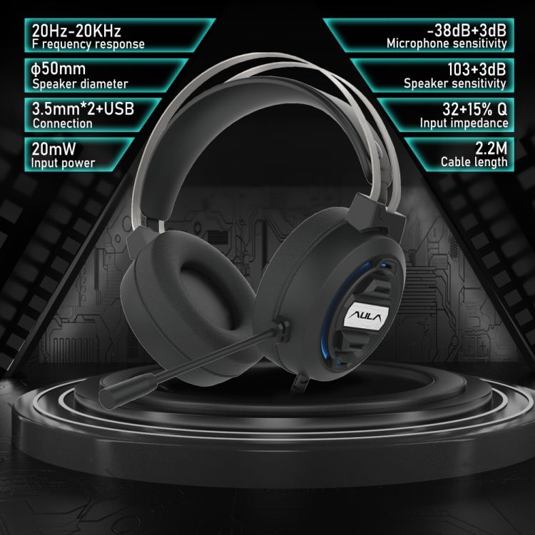 S603 3.5mm + USB Port Gaming Headset With Mic