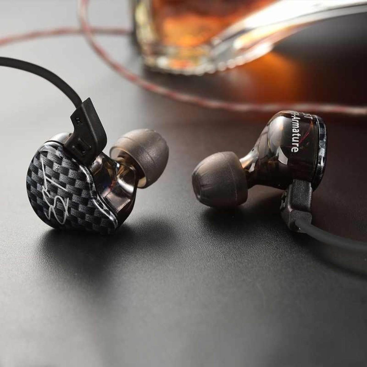 KZ ZST Carbon Fiber BA+DD In Ear Earphone Hybrid Headset HIFI Bass Noise Cancelling Earbuds Sport Earphon BDZ