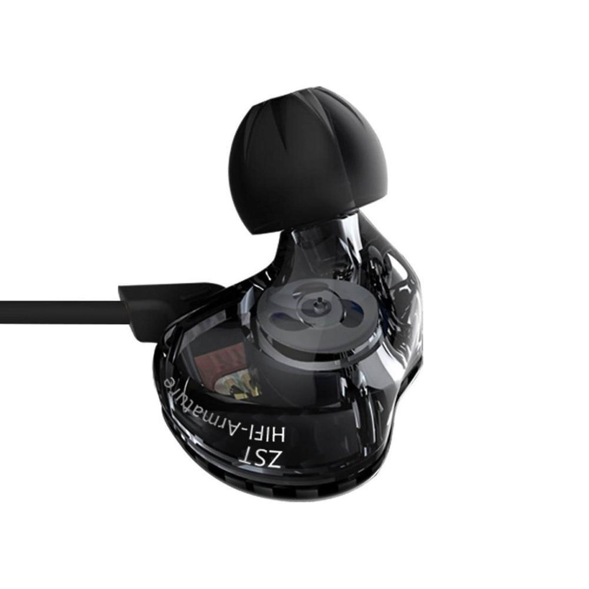 KZ ZST Carbon Fiber BA+DD In Ear Earphone Hybrid Headset HIFI Bass Noise Cancelling Earbuds Sport Earphon BDZ