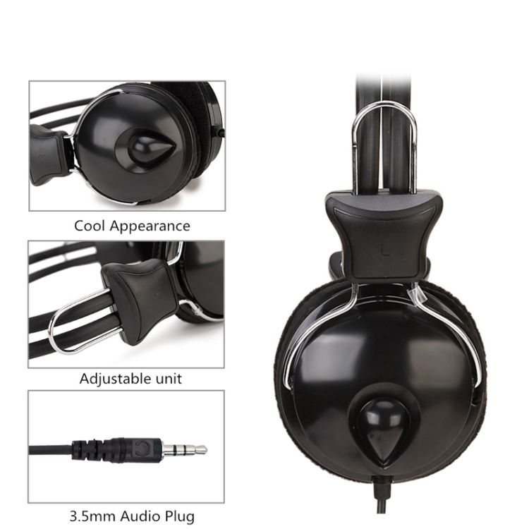 Soyto SY808MV Computer Headset, Color: Black 6.5mm
