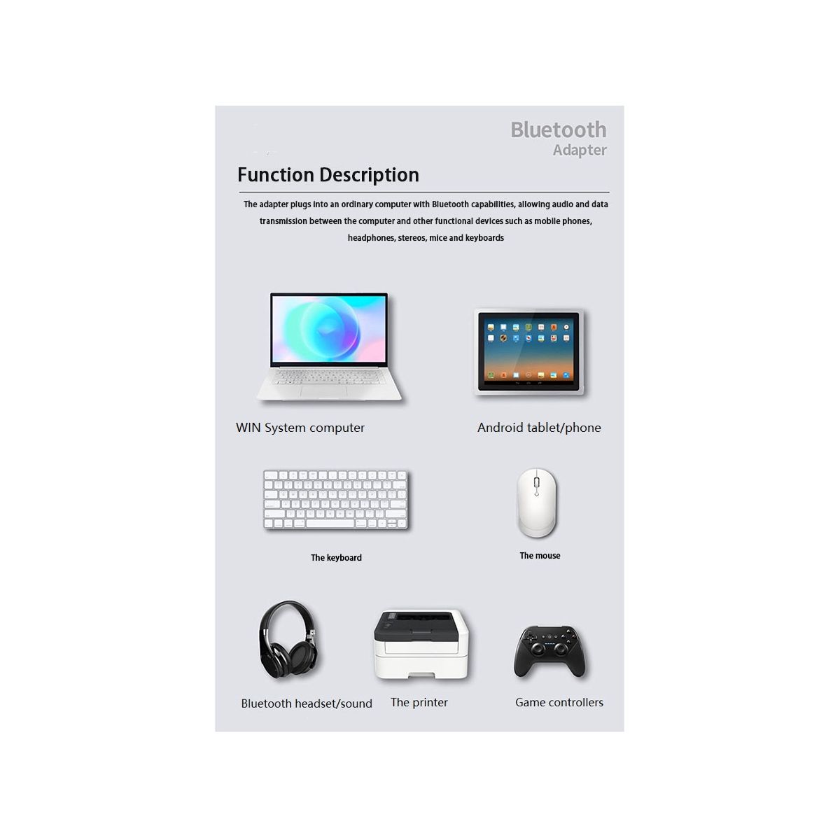 USB Bluetooth Adapter Computer USB Bluetooth 5.3 Receiver