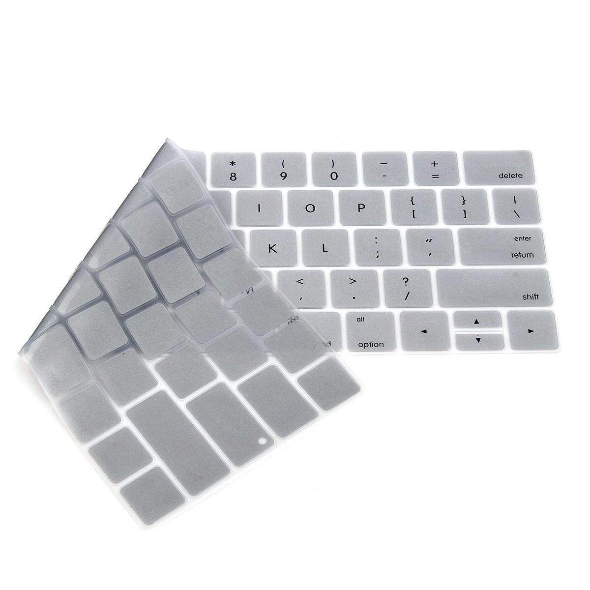 Silicone Laptop Keyboard Cover Skin For 2016 New Macbook Pro Retina 13" 15" US Silver Silver (silver)