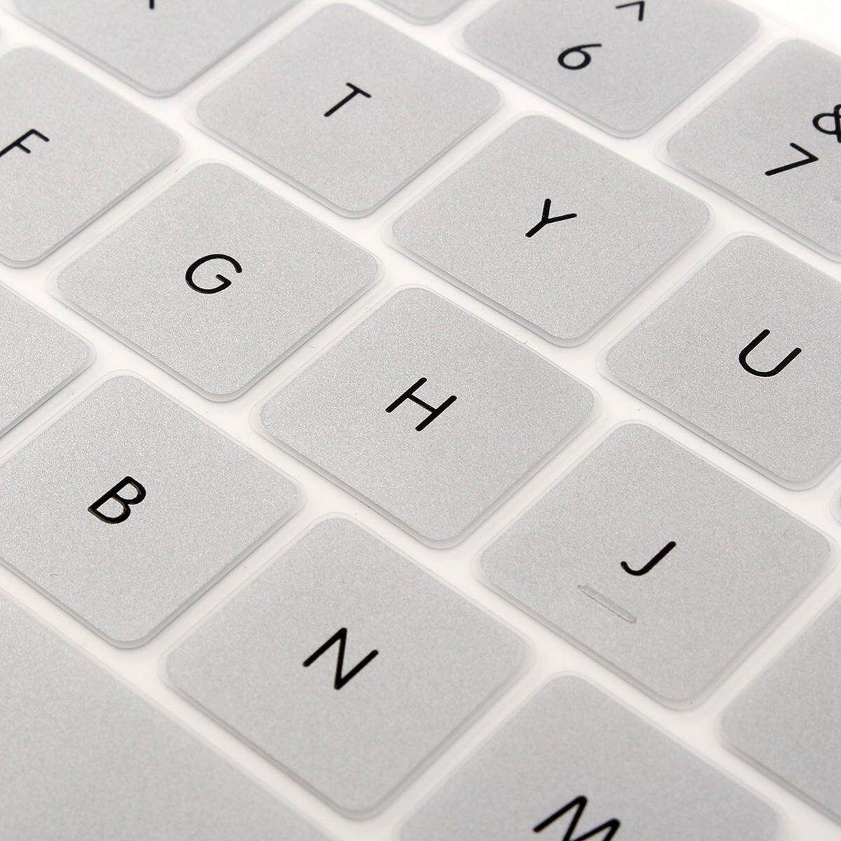 Silicone Laptop Keyboard Cover Skin For 2016 New Macbook Pro Retina 13" 15" US Silver Silver (silver)