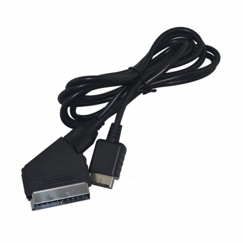 1.8m RGB SCART Cable TV AV Lead For Sony PS2/PS3