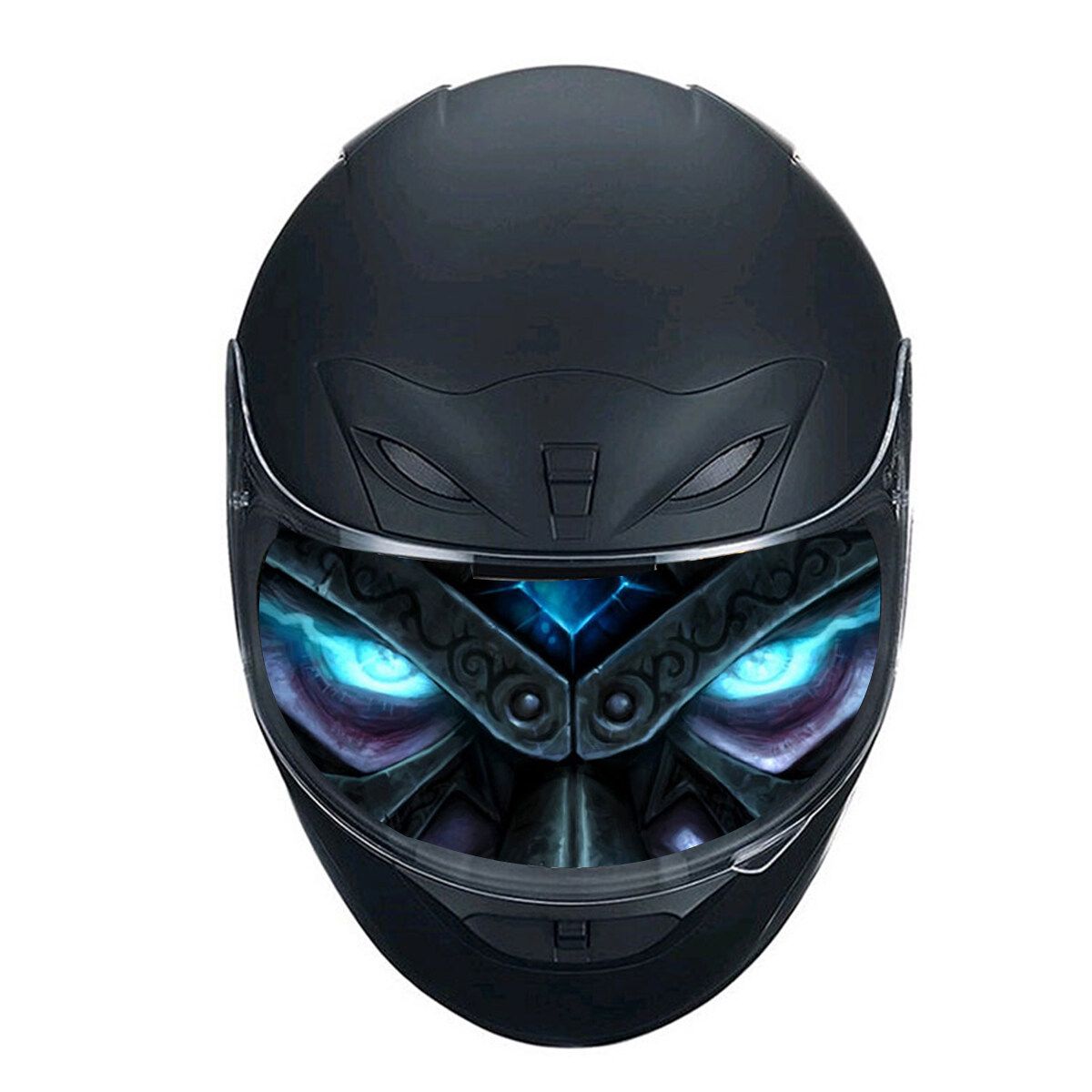 Motorcycle Visor Decals Sticker Racing Visor Detachable Shield 1 Piece TK005