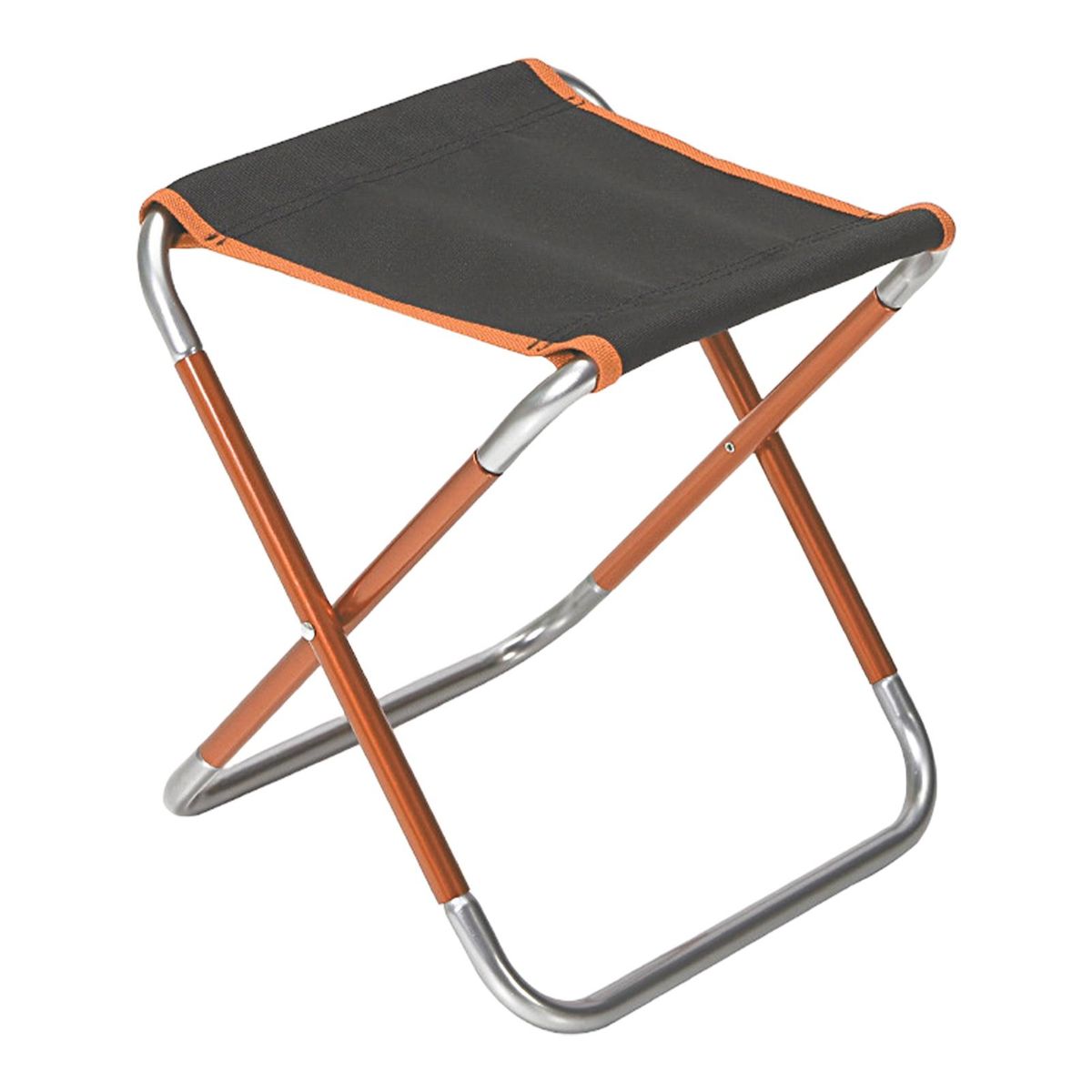 Folding Stool Mini Picnic Fishing Camping Chair Dark Orange
