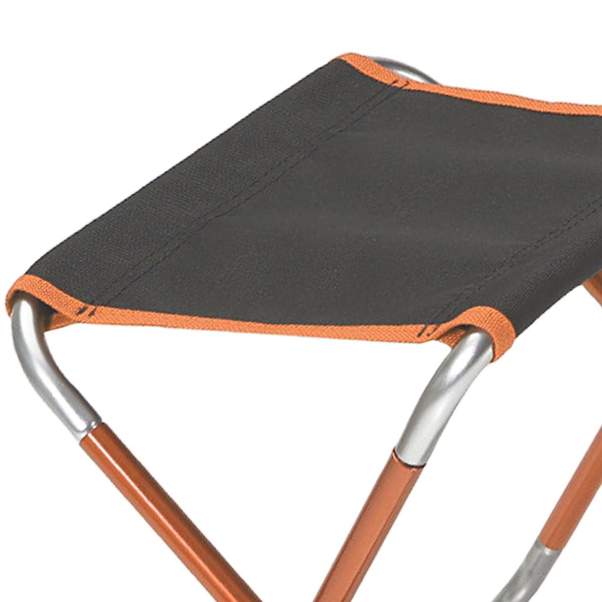 Folding Stool Mini Picnic Fishing Camping Chair Dark Orange