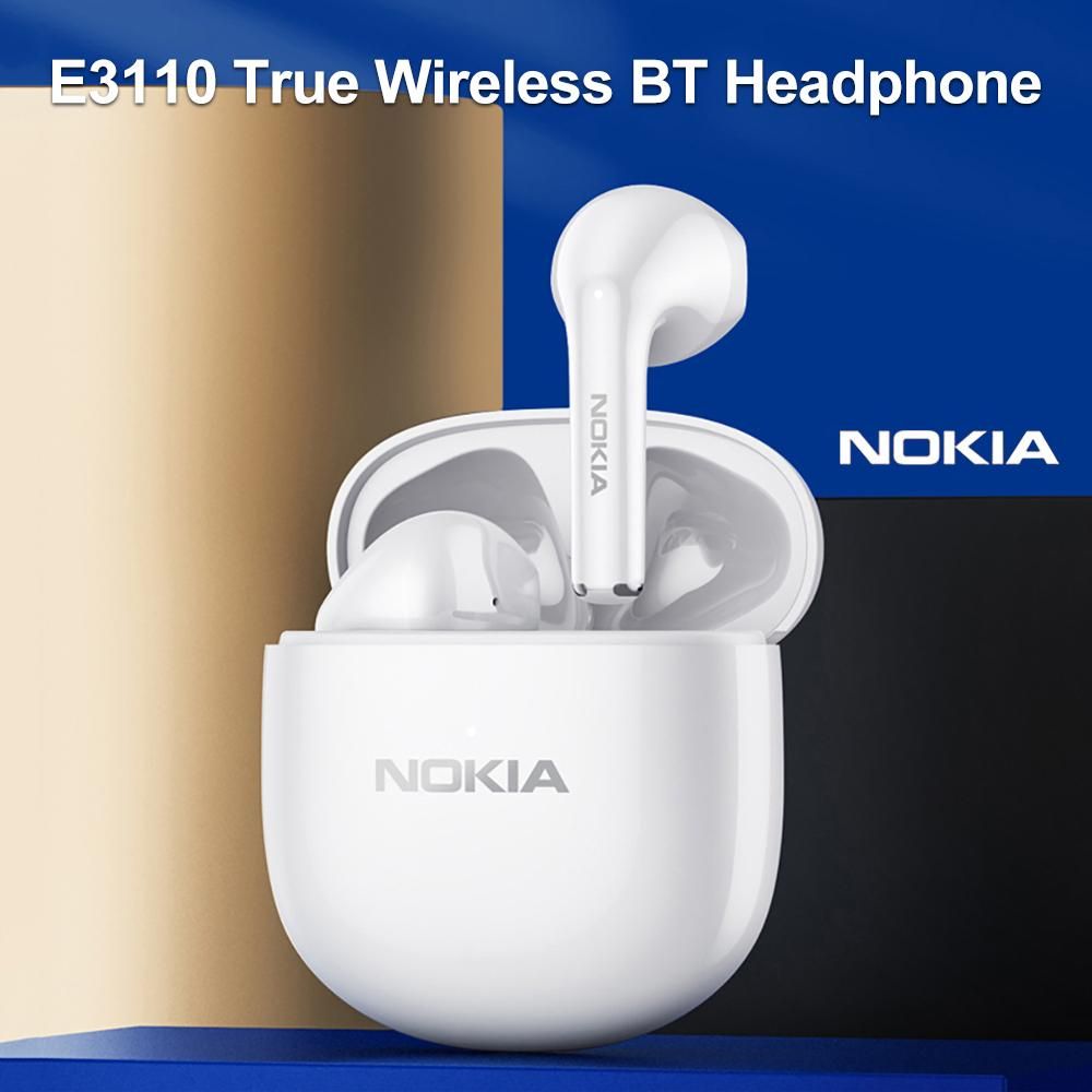 NOKIA E3110 True Wireless BT Headphone Semi-in-ear Sport Music Earbuds BT5.1 Chip Smart Touch Control Long Endurance Time Pink