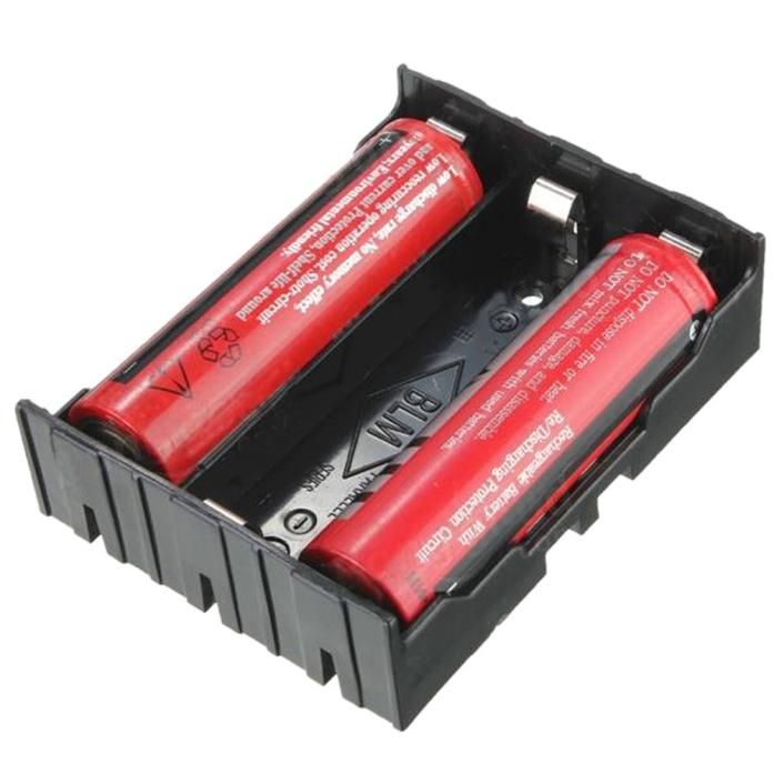 1pcs DIY Black Storage Box Holder Case For 3 X 18650 3.7V Rechargeable Batteries