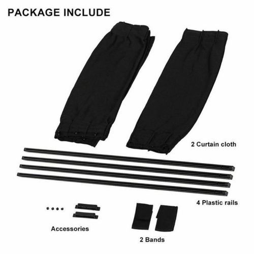 Universal, Adjustable Car Window Curtain, Sun-Shade For Most Cars, Trucks