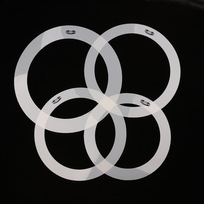 Pack Of 4 Bass Drum Muffler Dampening Rings Percussion Instrument