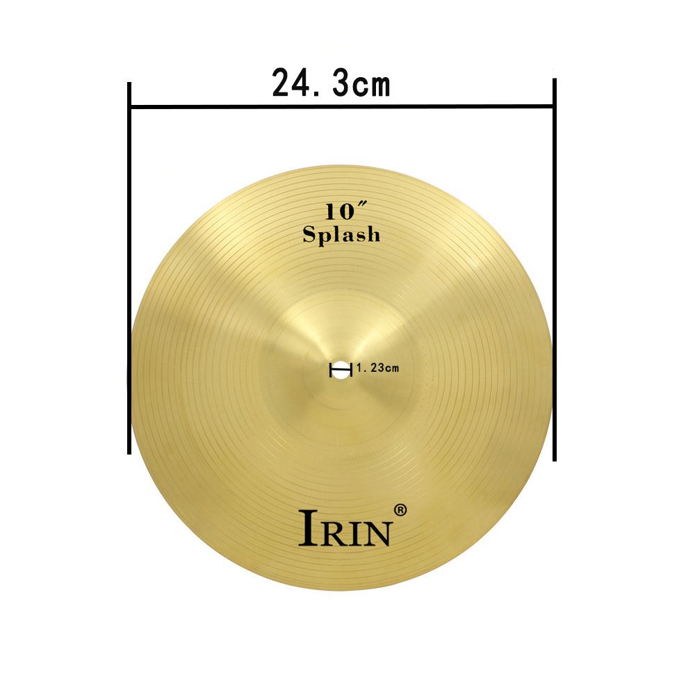 10" Brass Alloy Crash Ride Hi-Hat Cymbal For Drum Set