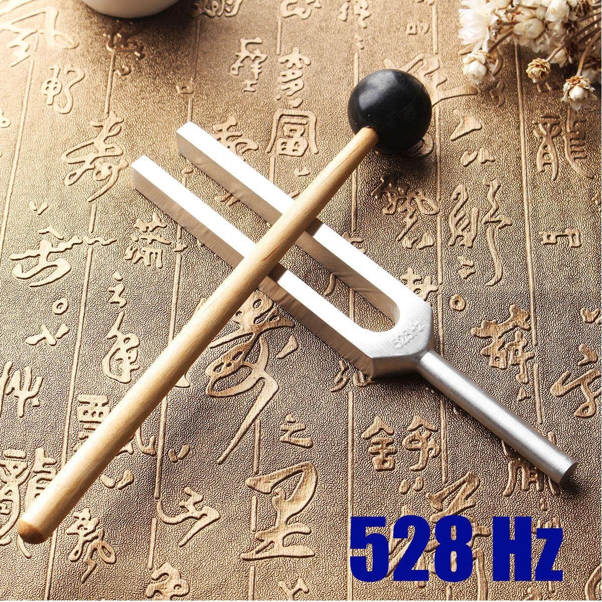 528HZ Aluminum Tuning Fork Chakra Hammer Ball Diagnostic With Mallet Set