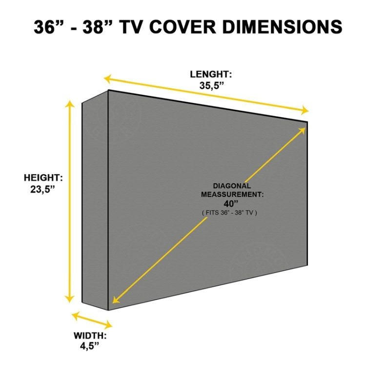 Outdoor TV Waterproof And Dustproof  Protector Cover 52-55 Inch