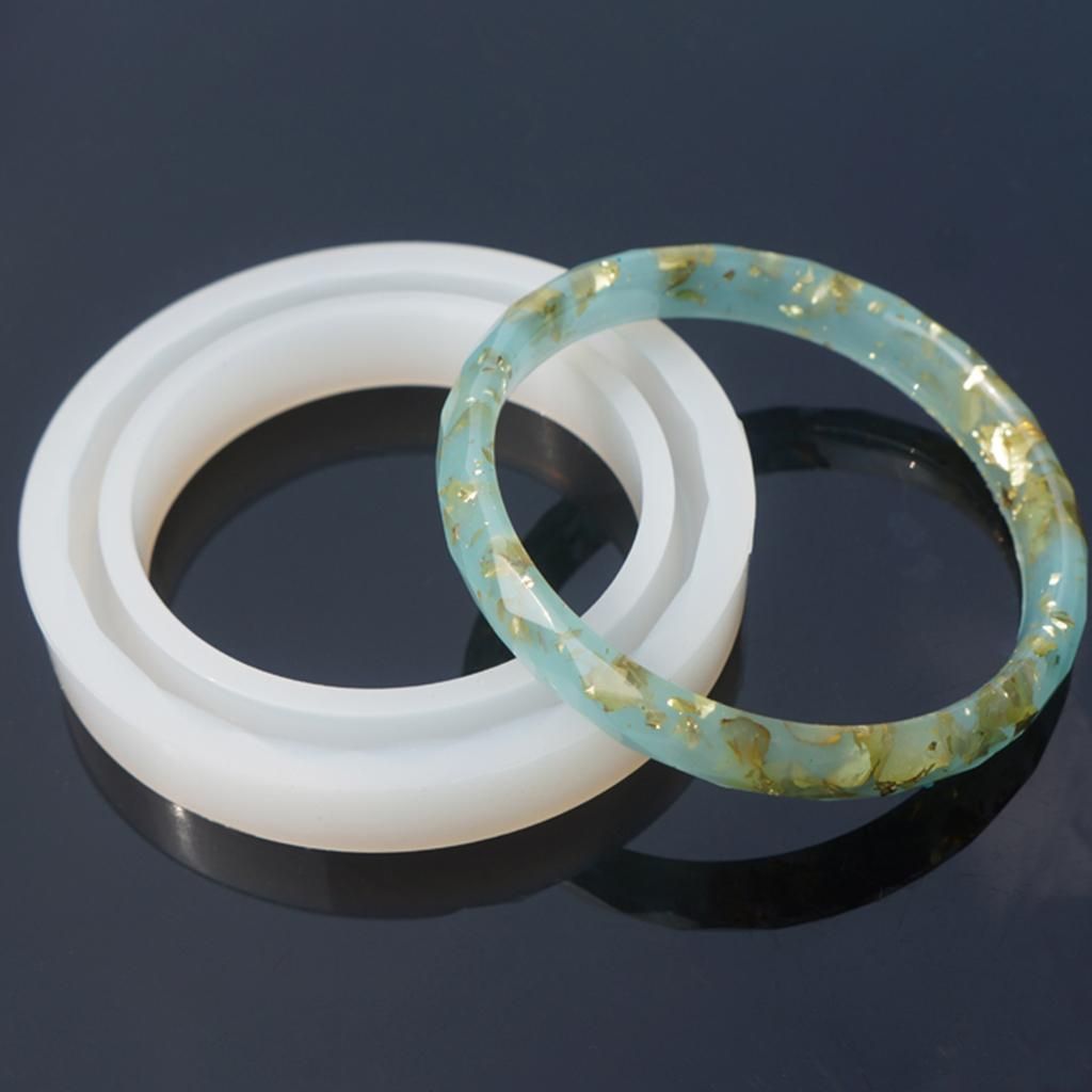 Round Silicone Resin Curve Bracelet Bangle Mould Mold DIY Making Tool