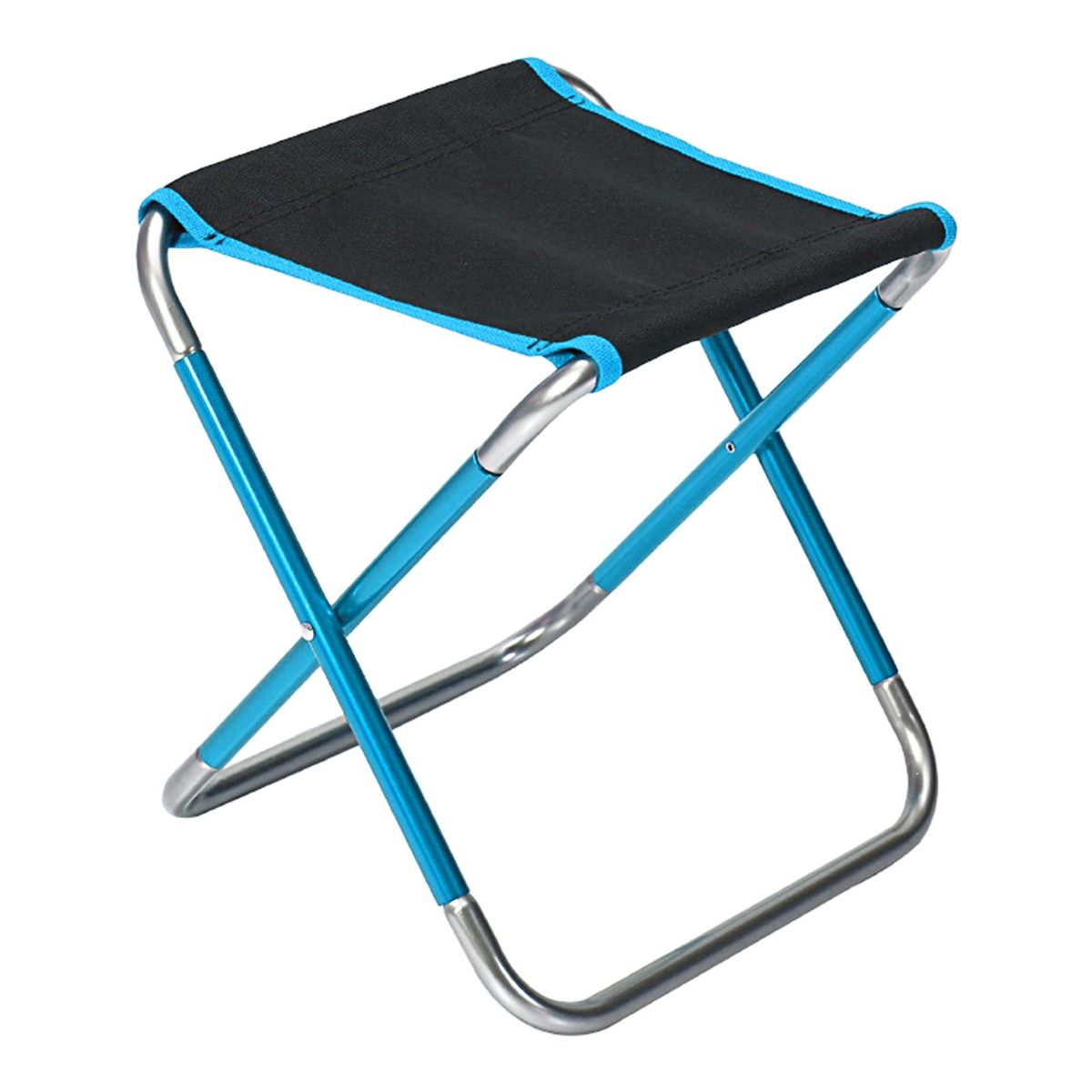 Folding Stool Mini Picnic Fishing Camping Chair Lake Blue