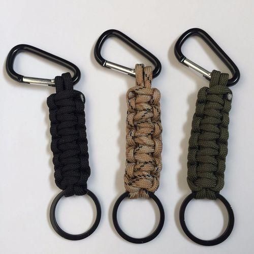 Carabiner Key Zipper Outdoor Emergency Keychain