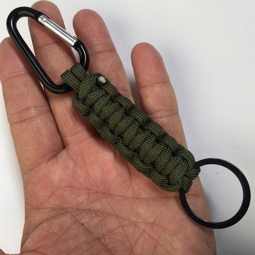 Carabiner Key Zipper Outdoor Emergency Keychain