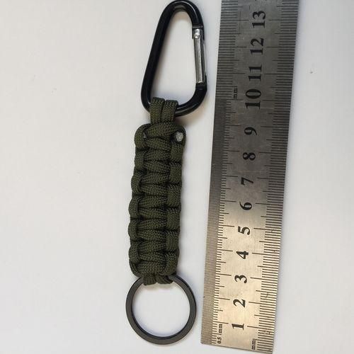 Carabiner Key Zipper Outdoor Emergency Keychain