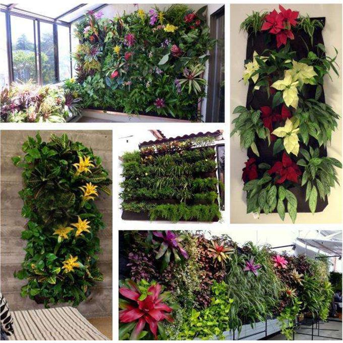 Green Wall 18 Pockets Planting Bag Pocket Vertical Wall Plan