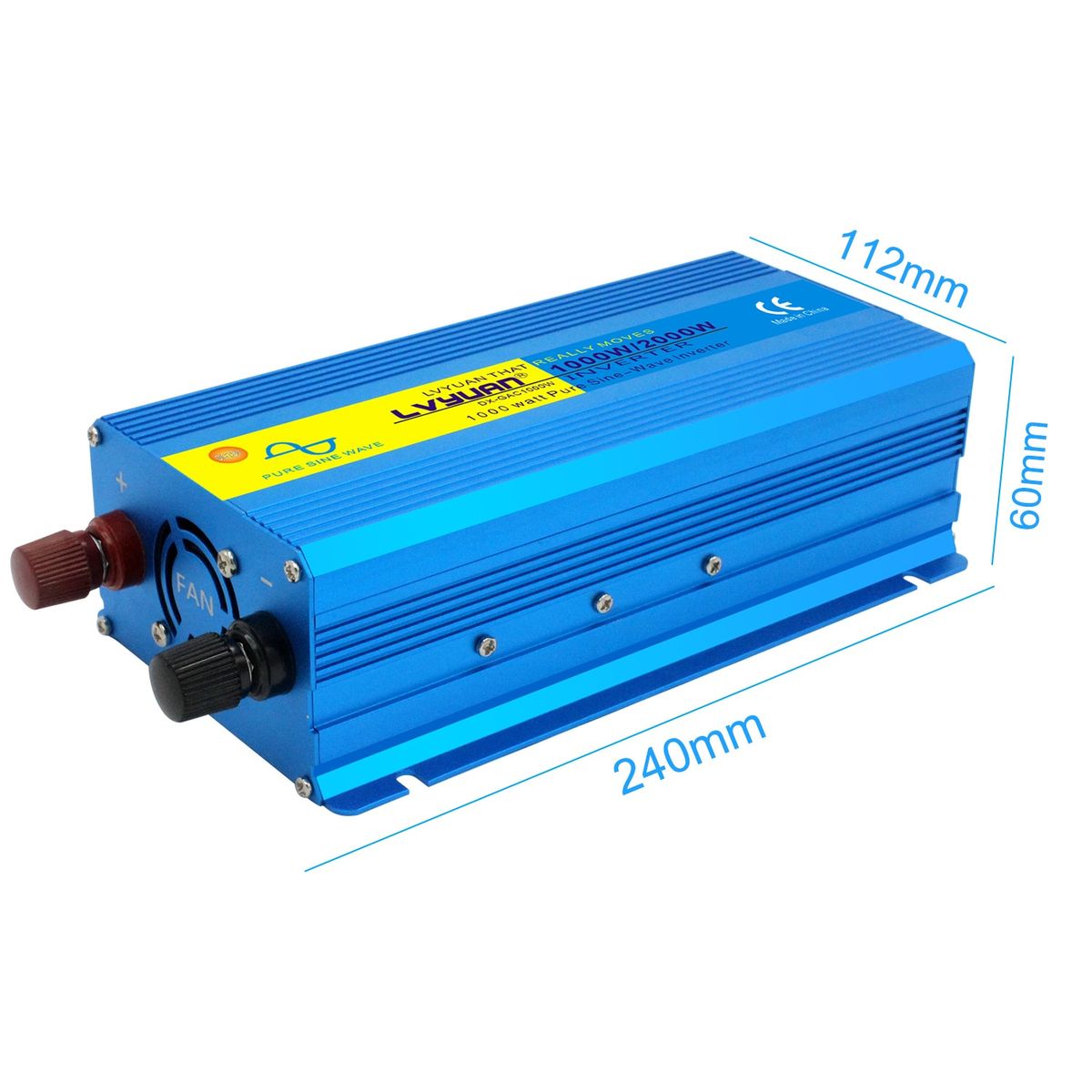 Pure Sine Wave Power Inverter DC12V To 110V-230V 2000W Peak Home/Car Full Portable AU/UK/EU/Universal/US Socket-12V 220V Universal