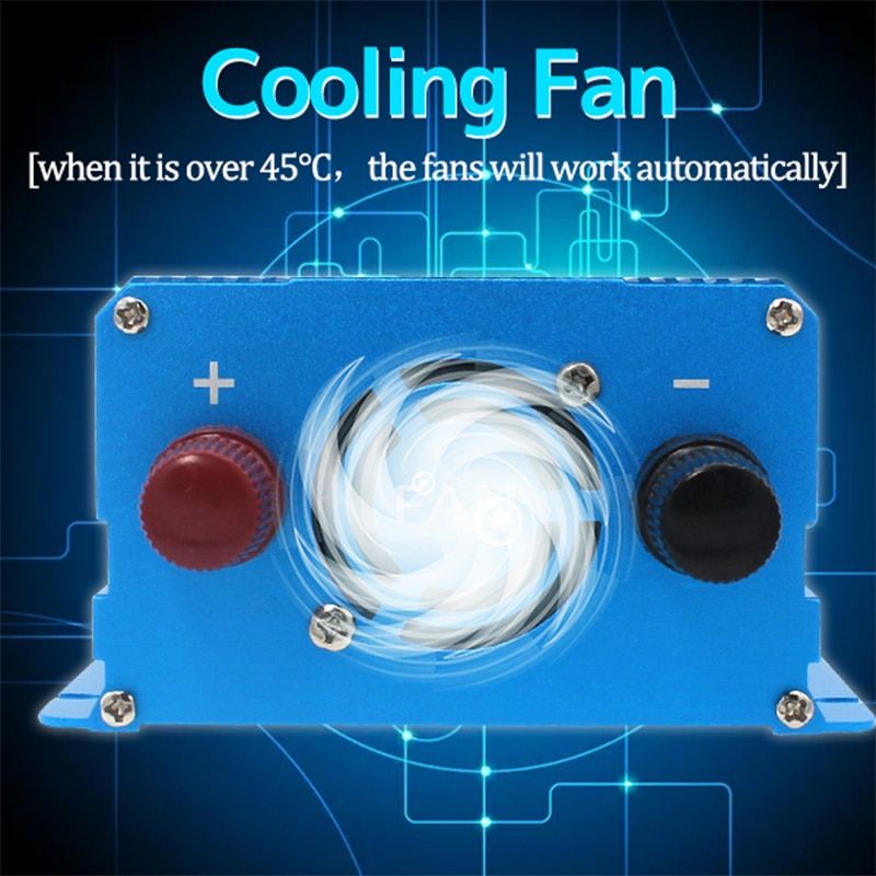 Pure Sine Wave Power Inverter DC12V To 110V-230V 2000W Peak Home/Car Full Portable AU/UK/EU/Universal/US Socket-12V 220V Universal