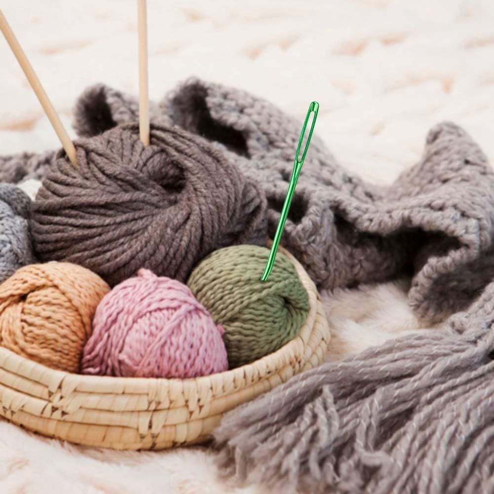 8PCS Yarn Needle,Bent Needles for Crochet Large Eye Darning