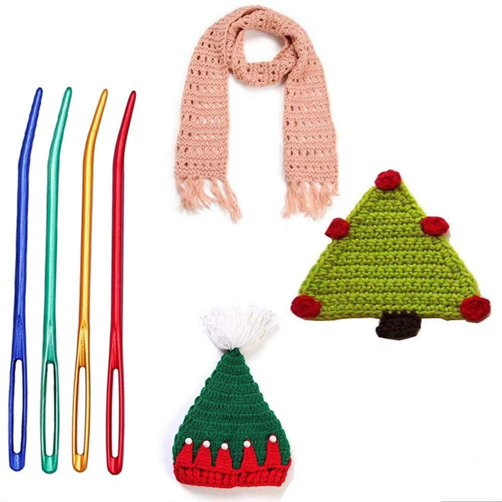 8PCS Yarn Needle,Bent Needles for Crochet Large Eye Darning