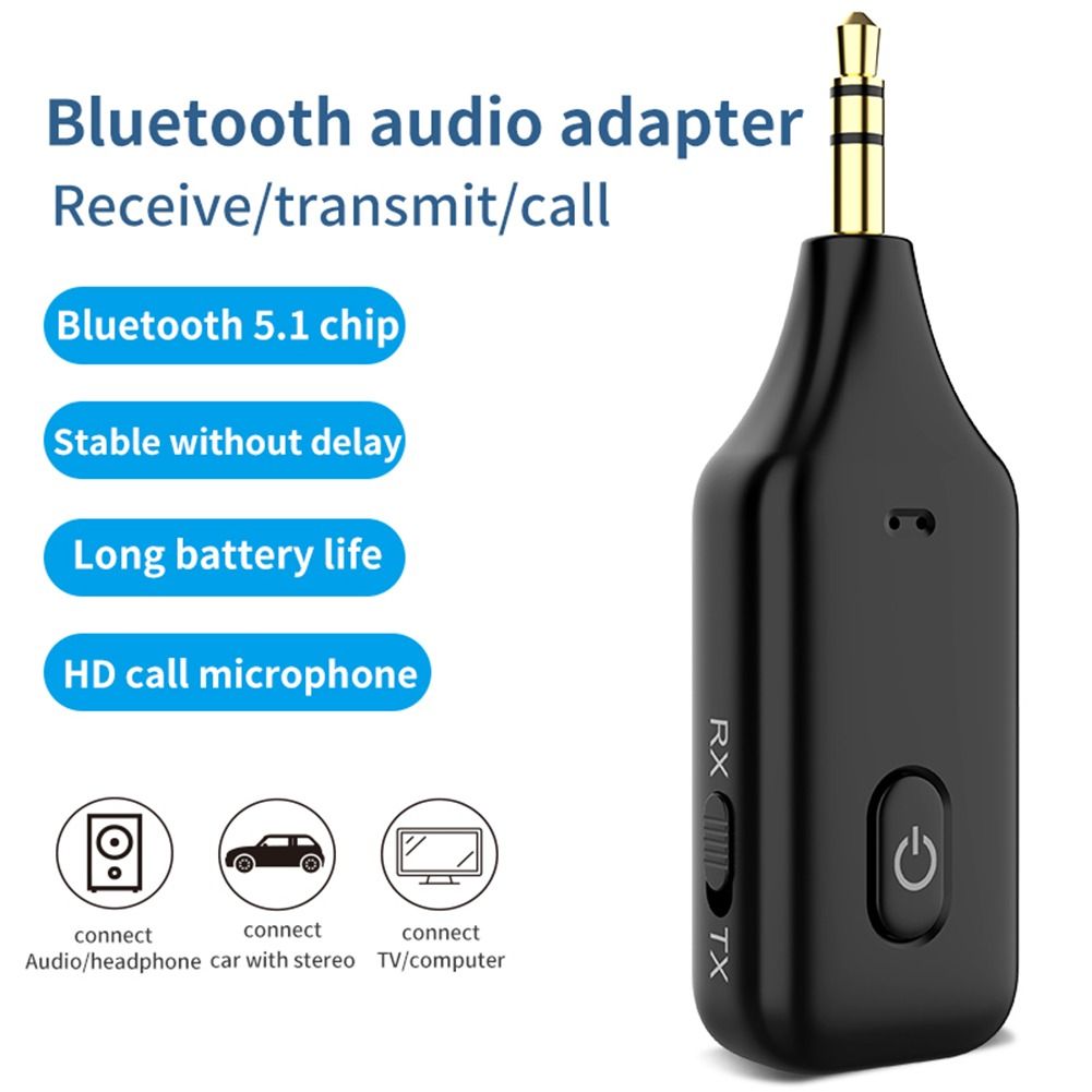 3 In 1 Wireless Bluetooth 5.0 Receiver Transmitter Adapter 3.5mm Jack