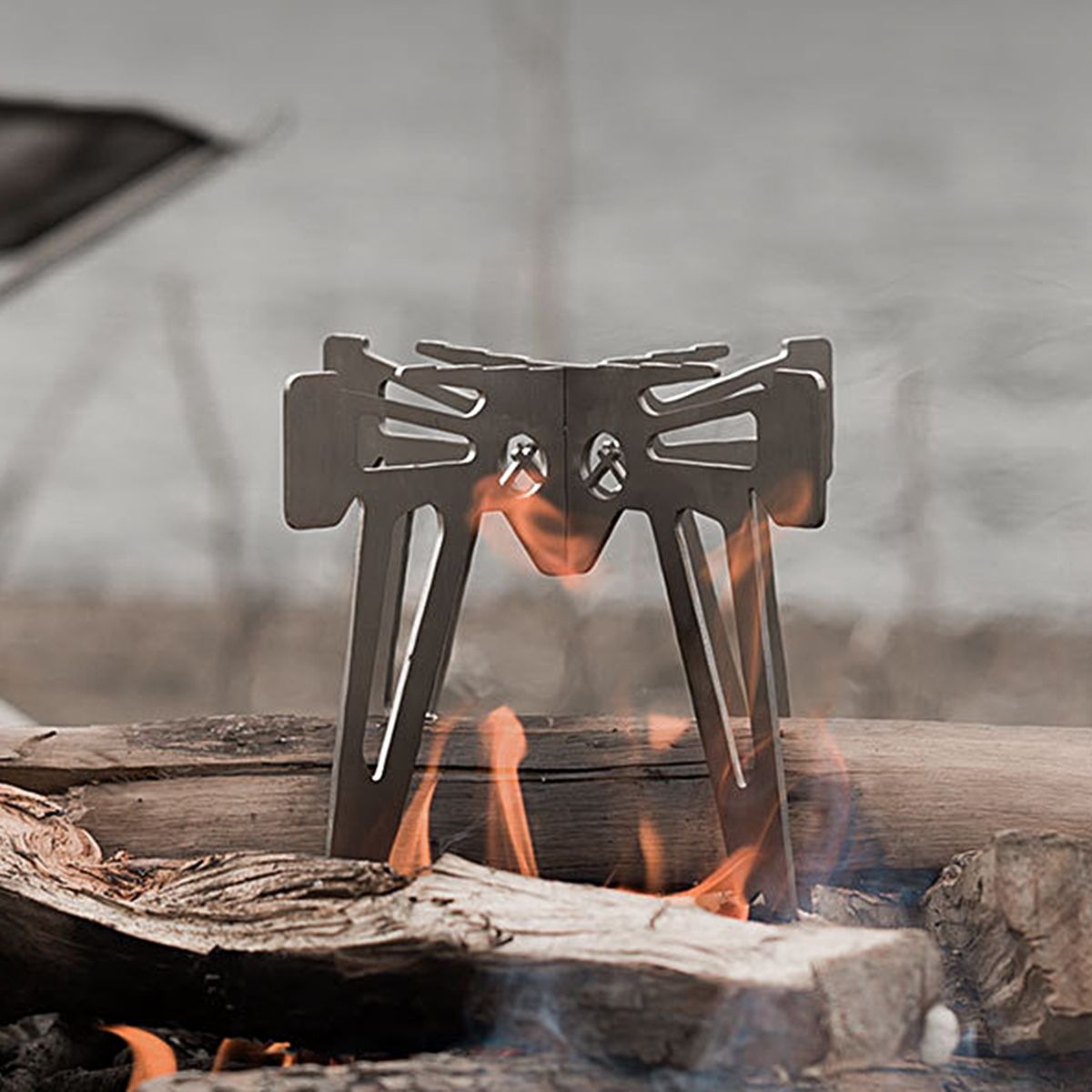 Incinerator Base Campfire Pot Stand Camp Stove Stand Stainless Steel