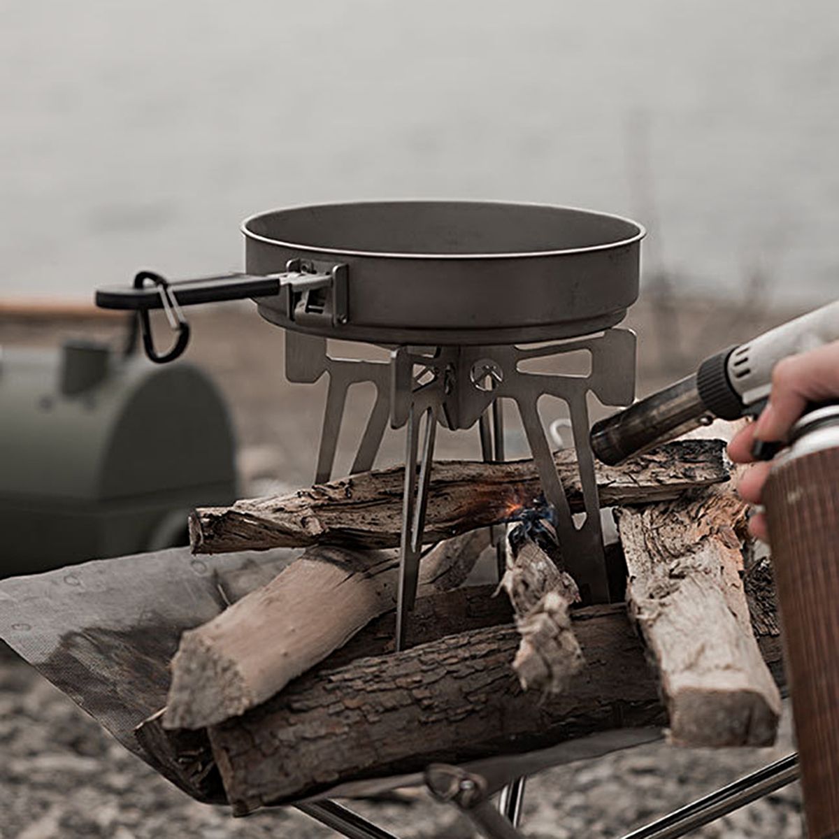 Incinerator Base Campfire Pot Stand Camp Stove Stand Stainless Steel
