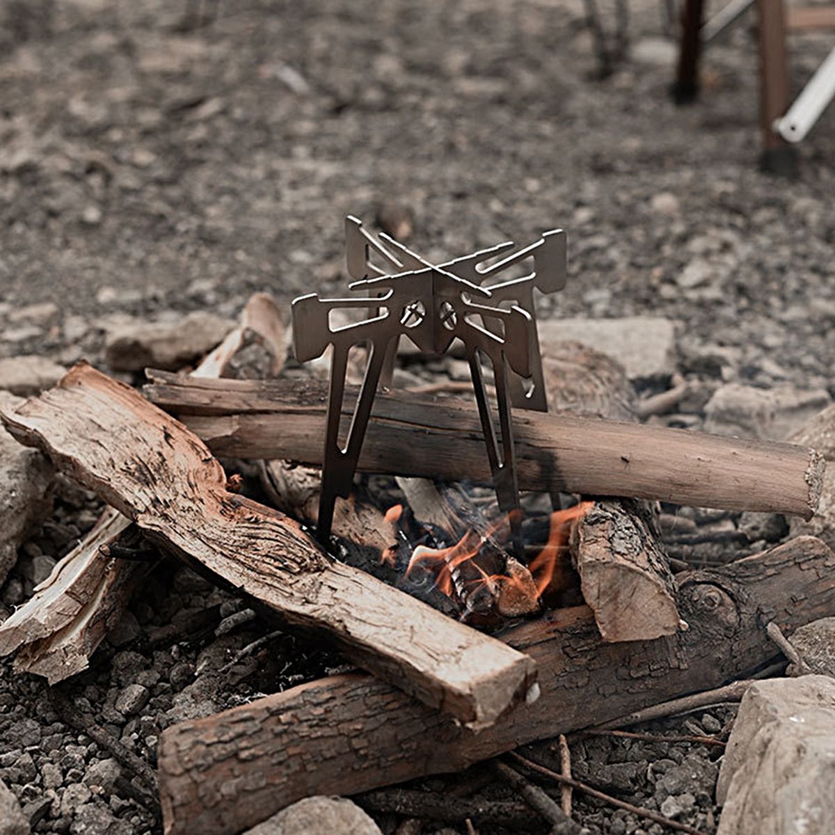 Incinerator Base Campfire Pot Stand Camp Stove Stand Stainless Steel
