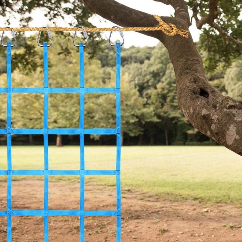 Indoor/Outdoor Climbing Net (70Inchx43Inch)Playground Freight Net,Swing Climbing Net,Children Climbing Net,Light Blue